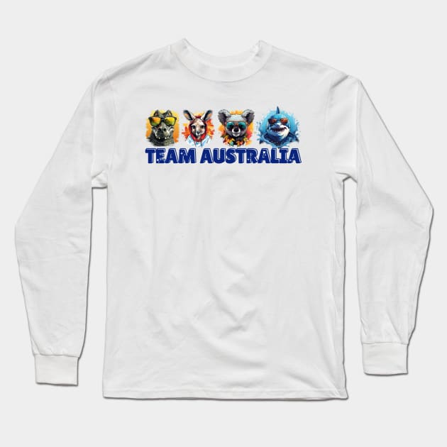 Team Australia Long Sleeve T-Shirt by Micapox